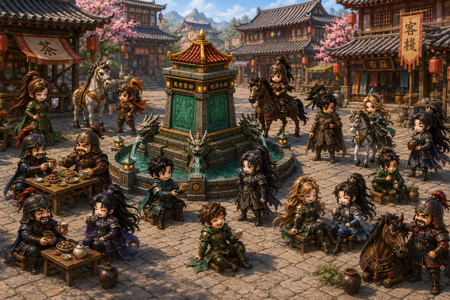Hero gathering illustration